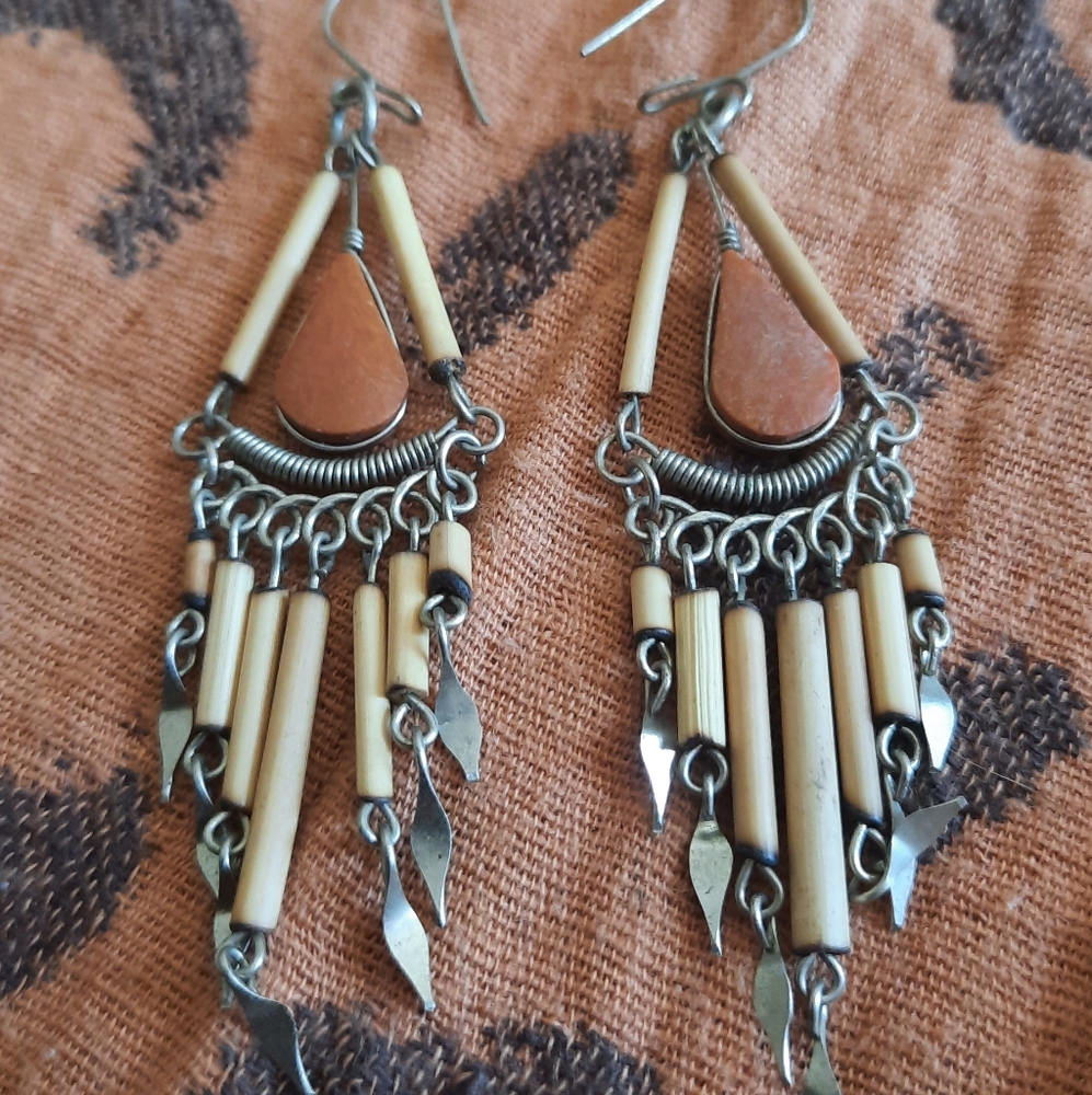 Red Jasper Earrings - Picture 3 of 5